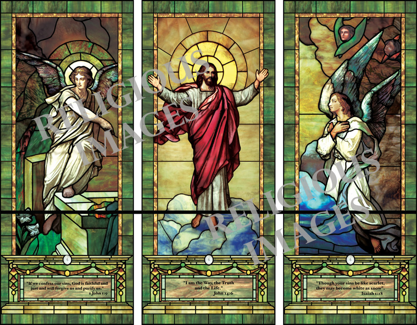 Religious Images Beautiful religious murals and backlit scenes for your church baptistery